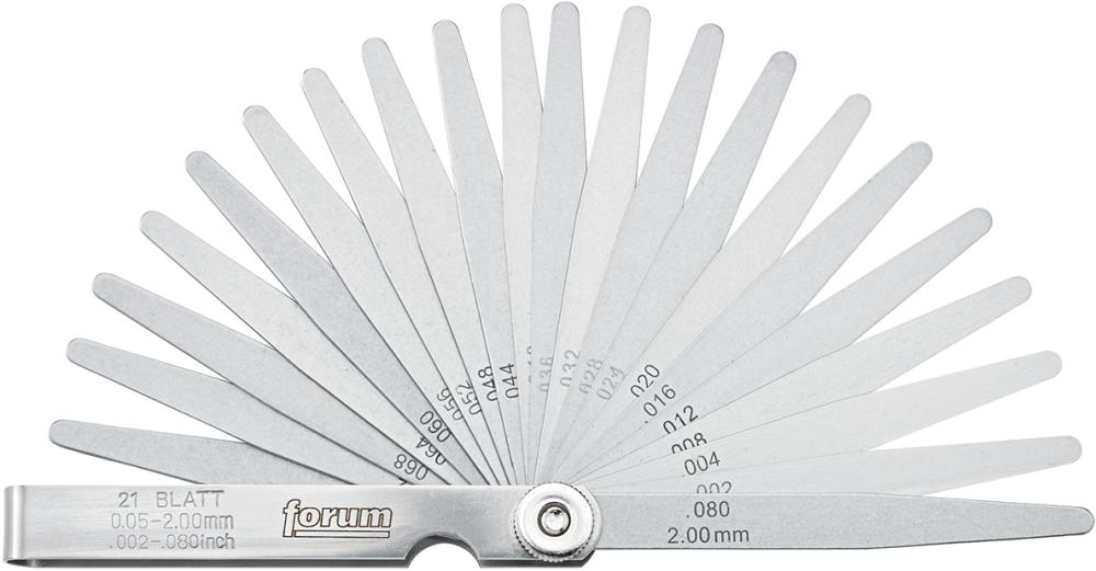 Fühlerlehre 21 Blatt 0,05-2mm FORUM