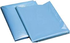 Müllsack 120 l blau ca. 80 my lose