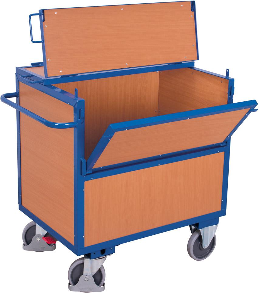 Holzkastenwagen m.Deckel 500 kg 1170x770 mm VarioFit