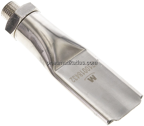 Softy Flachdüse, 29,0, M 12x1,25, Messing vernickelt