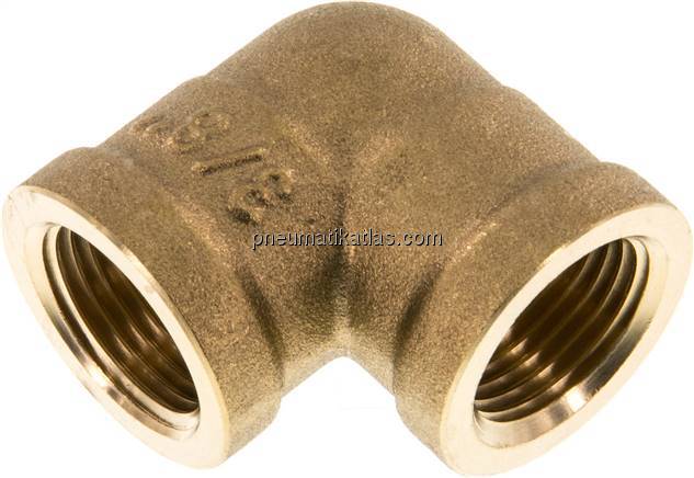 90°-Winkel G 3/8" (IG), Messing