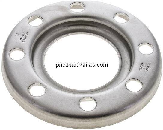Losflansch DN80-PN10, ähnlich DIN 2642 & EN 1092-1 (Typ 02), 1.4301 gepresst