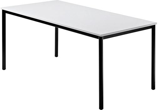 Besprechungstisch 160x80 lichtgrau/schwarz