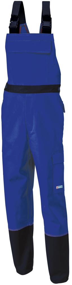 Latzhose Weld Shield, Gr.64,kornblau/schwarz