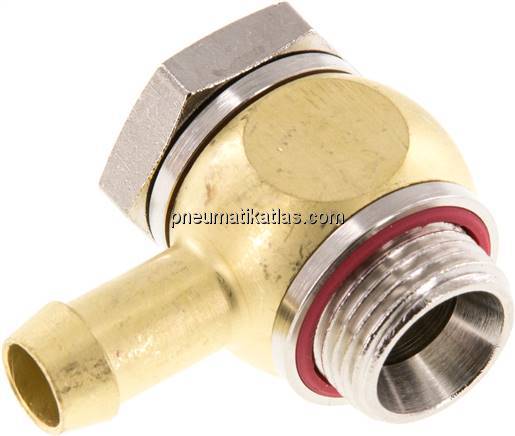 L-Gewindetülle G 3/8"-9 (3/8")mm, Elastomerdichtung