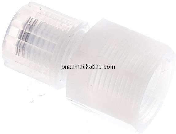 Aufschraub-Verschraubung G 3/8"-8x6mm, PFA