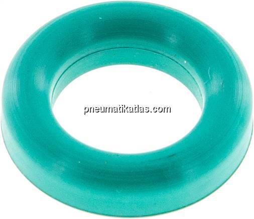 Dichtung (Milchgewinde) DN 10, FKM (grün), 12x20x4,5mm