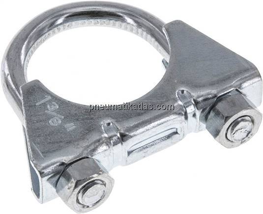 Bügelschelle komplett, 36mm, Stahl verzinkt