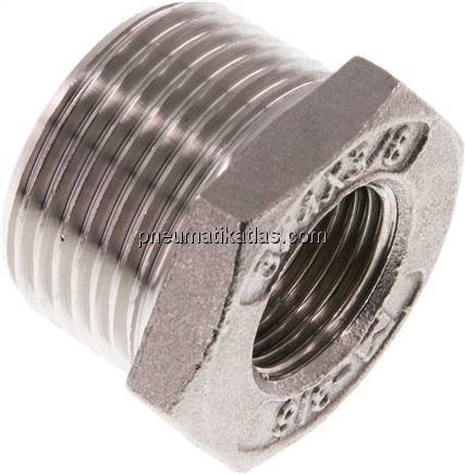 Reduziernippel R 3/4"(AG)-Rp 3/8"(IG), 1.4408