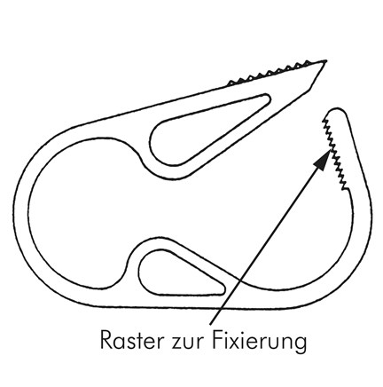 Zeichnung: Schlauchklemme, Quetsch-Fix