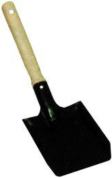 Metall-Kohleschaufel schwarz lack. m.Holzgriff