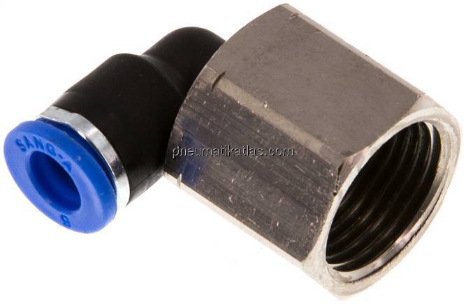 Winkel-Steckanschluss, Inneng. G 3/8"-6mm, IQS-Standard