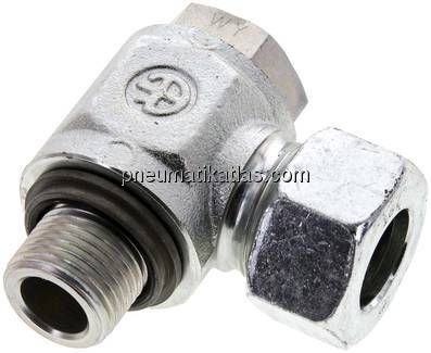 Winkel-Schwenkverschraubung G 1/2"-18 L (M26x1,5), Stahl verzinkt