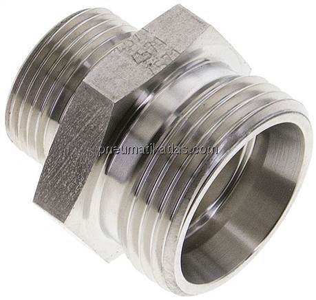 Reduzierverschraubung 22 L (M30x2)-15 L (M22x1,5), ohne Mutter & Schneidring, 1.