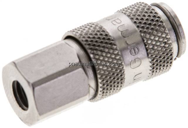 Kupplungsdose (NW2,7) M 5(IG), Messing vernickelt