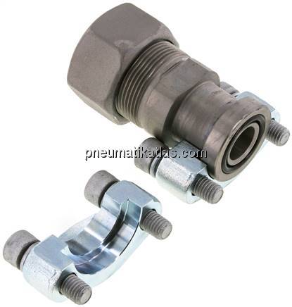 Gerade Flanschverschraubung 3/4"-SAE (6000 PSI), 30 S (M42x2)