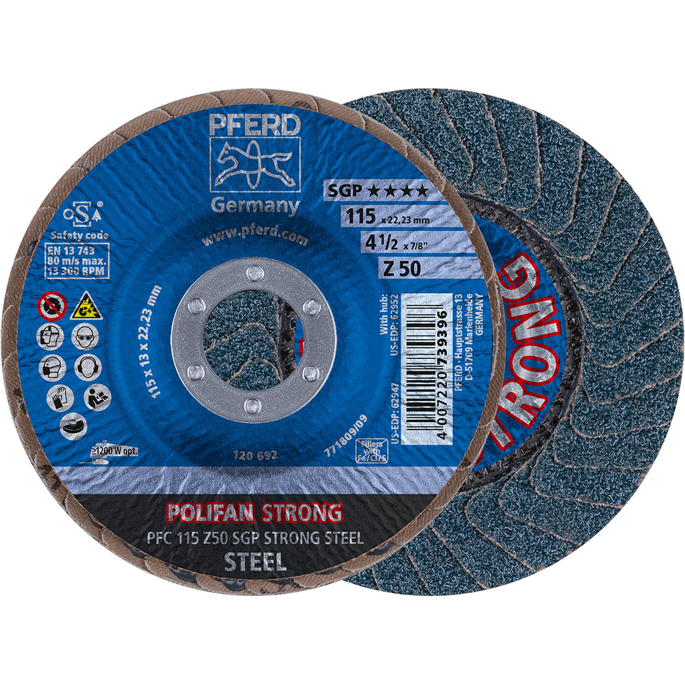 POLIFAN-Fächerscheiben PFC 115 Z 50 SGP STRONG STEEL