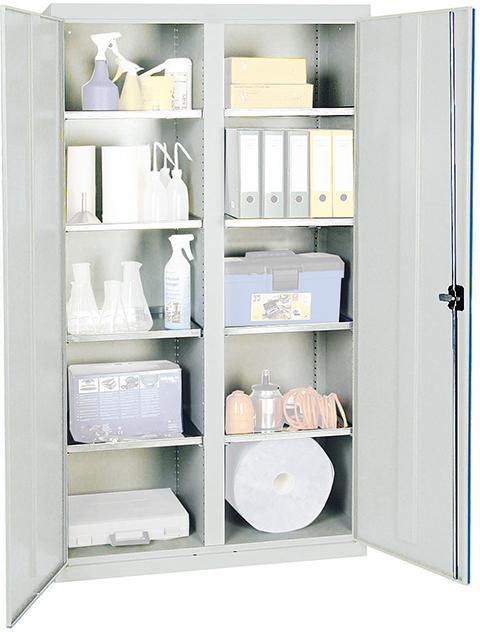 Werkzeugschrank 8 FB 1800x1000x500 mm grau stumpf