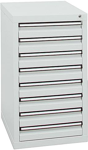 Schubladenschrank 8 SLR 900x500x500 mm grau stumpf