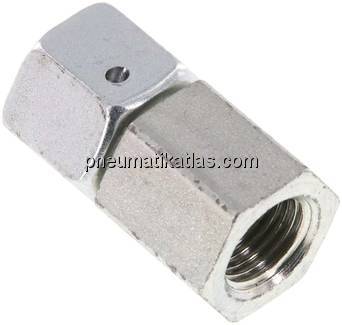 Manometer-Schneidringverschr. 10 L-G 1/4", Stahl verzinkt