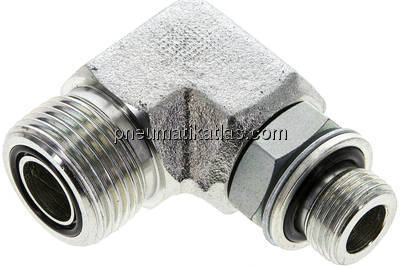 ORFS-Winkeleinschraubverschraubung UNS 1"-14-G 3/8"