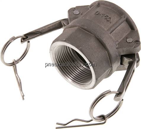 Kamlock-Kupplung (D) Rp 1-1/2"(IG), Aluminium