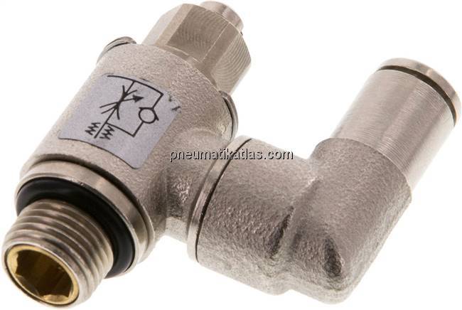 Drosselrückschlagventil G 1/8"-4mm, abluftregelnd (Standard)