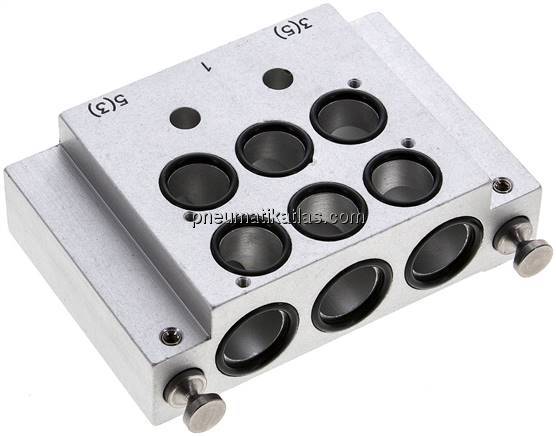 Endplatte mit zwei Ventilplätzen