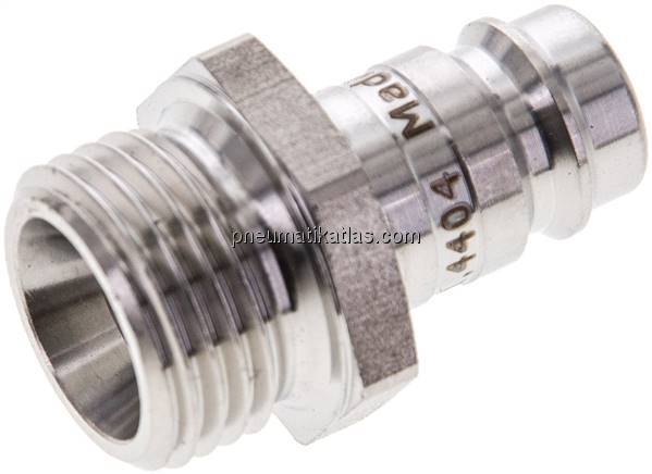 Kupplungsstecker (NW10) G 1/2"(AG), 1.4404