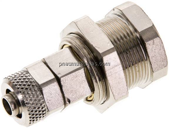 Abreißkupplungsdose (NW5) 8x6mm Schlauch, Messing vernickelt