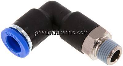 Winkel-Steckanschluss, lang R 1/8"-8mm, IQS-Standard