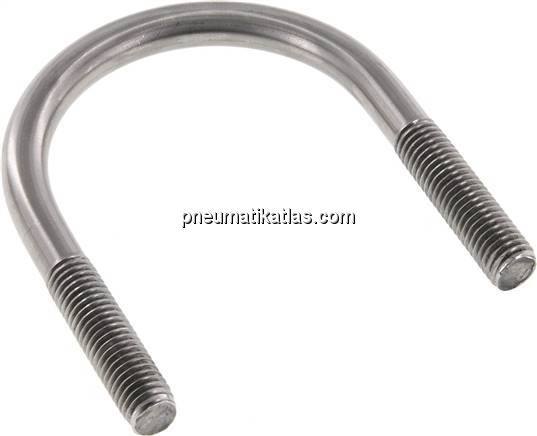 Rundstahlbügel, M 10, 60,3mm, 1.4301