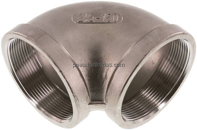 90°-Winkel Rp 2-1/2"-Rp 2-1/2", 1.4408