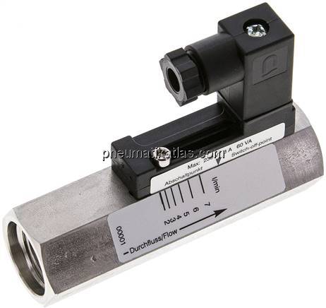 Durchflusswächter G 1/2", 2 - 7 l/min, 1.4571