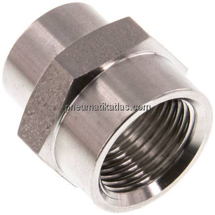 Muffe G 3/8"-G 1/4", 1.4571