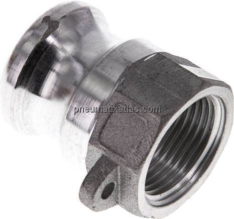 Kamlock-Stecker (A) Rp 3/4"(IG), Aluminium