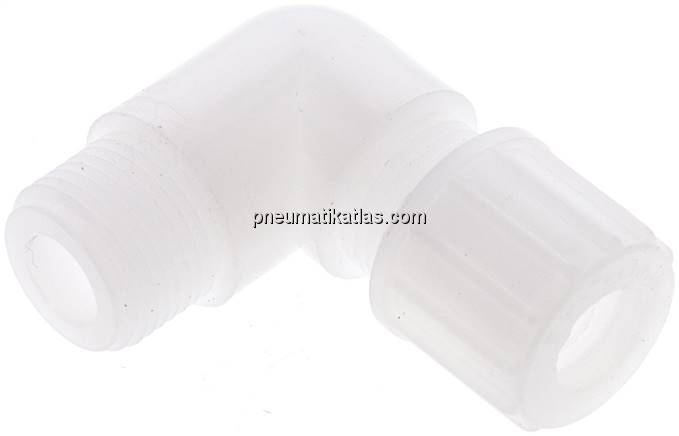 Winkel-Verschraubung G 3/8"-10x8mm, PVDF