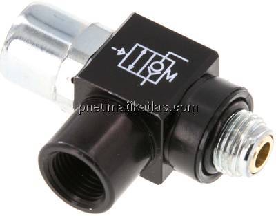 Stoppverschraubung ohne Handnotbetätigung, G 1/8" (IG/AG)