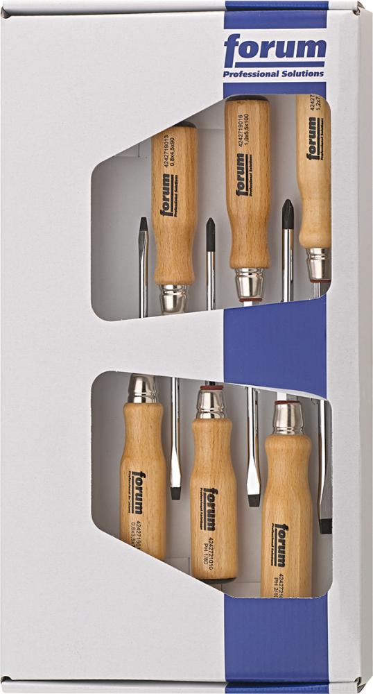 Schraubendreher-Satz Holz6tlg. Schlitz/PH FORUM