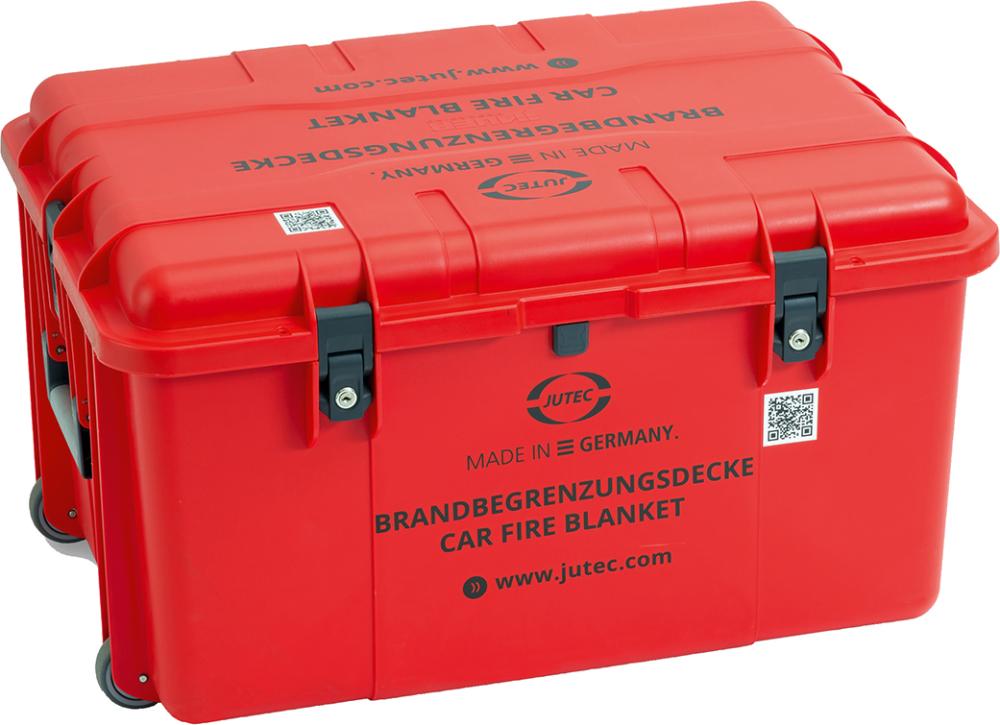 Brandbegrenzungsdecke und Trolley im Set AudiE-Tron,Hyundai Ioniq5VW ID.3,Tesla Model 3