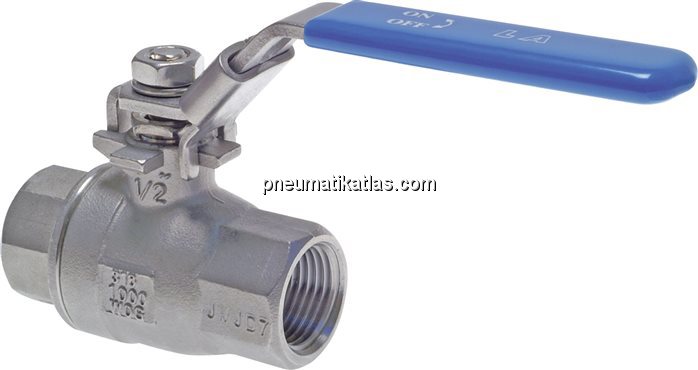 Exemplarische Darstellung: Edelstahl-Kugelhahn 2-t