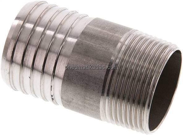Gewindetülle ohne Bund R 1-1/4"-40mm, 1.4571