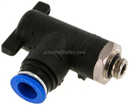 Winkel-Absperrhahn G 1/4"-12mm, IQS-Standard