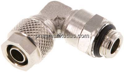 Winkel-Drehverschraubung G 1/8"-8x6mm, Messing vernickelt