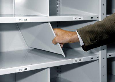 Stecktrennblech T600xH400 mm KH 40 mm für Fachboden 250-330kg verzinkt