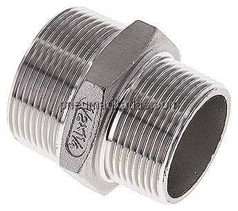 Doppelnippel NPT 1-1/2"-NPT 1-1/4", 1.4408