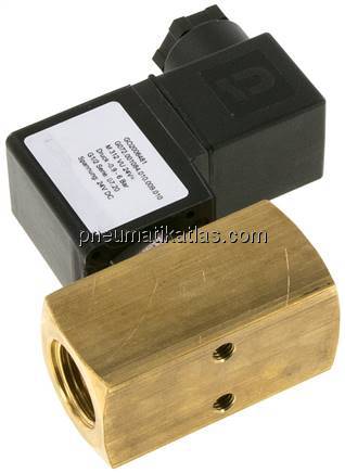 3/2-Wege Vakuumventil, G 1/2", -0,9 bis 6bar, 24 V DC