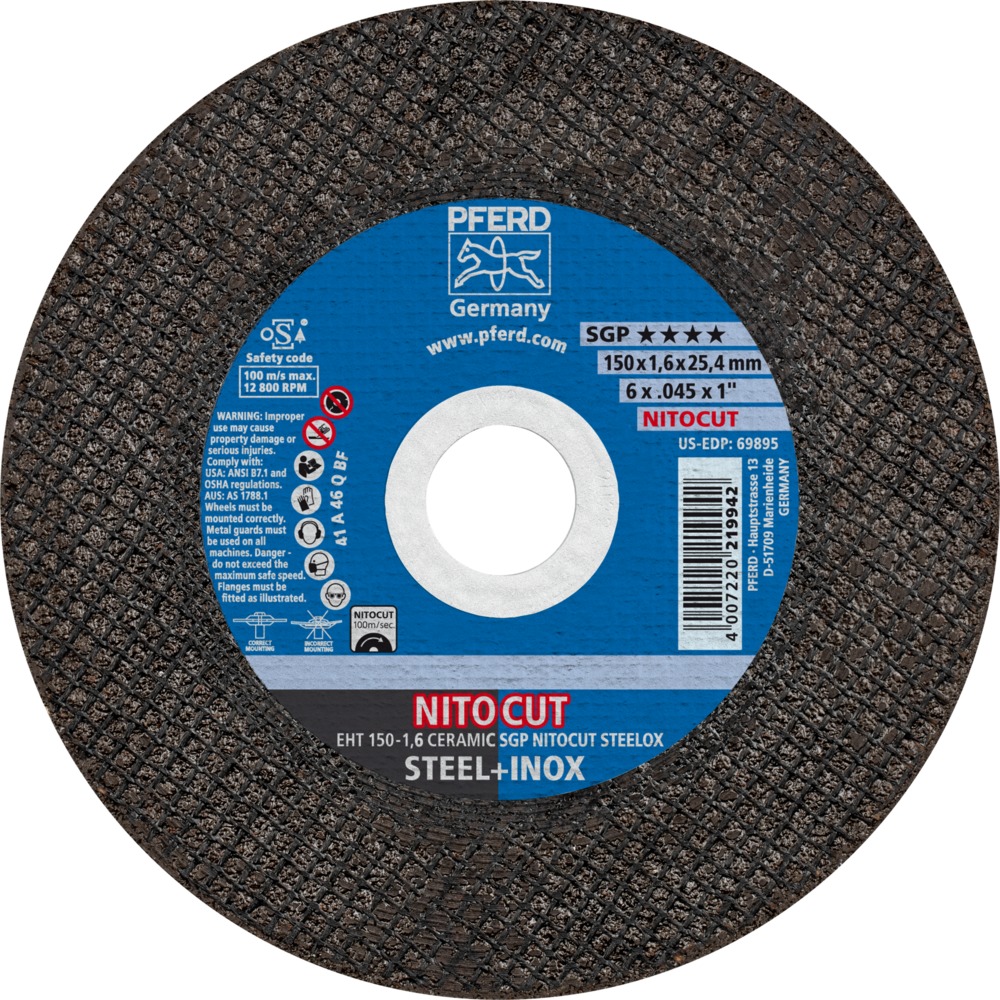 Trennscheiben EHT 150-1,6 CER SGP NITOCUT STEELOX/25,4