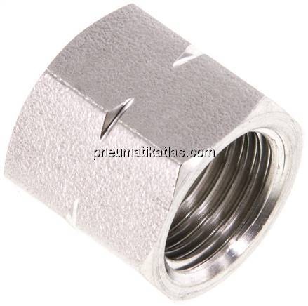 Überwurfmutter 1.4571, G 1/4" LH, 4 / 6 / 9 mm