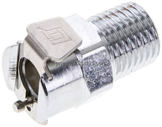 Kupplungsdose (MC) mit Außengewinde, Messing verchromt